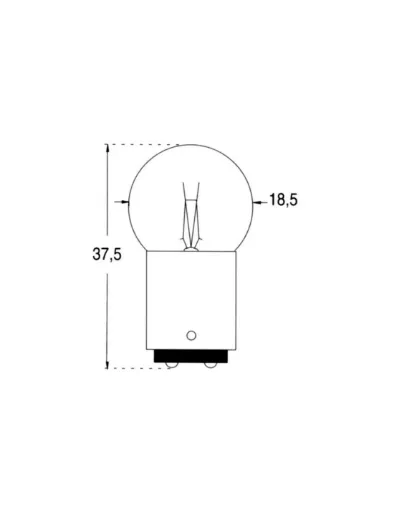 Picture of 2 X 12V 5W SPHERICAL BULBS