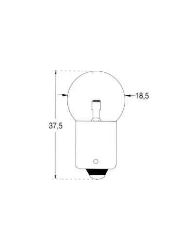 Picture of 2 X 12V 5W SPHERICAL BULBS