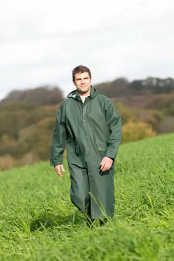 Picture of Guy Cotten Prairie Waterproof Coat - Green - S - Guy Cotten