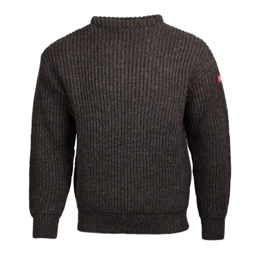 Picture of Arthur Beale 'Heritage' Erebus Boat Neck Pullover - Black Welsh Mountain - M - Arthur Beale