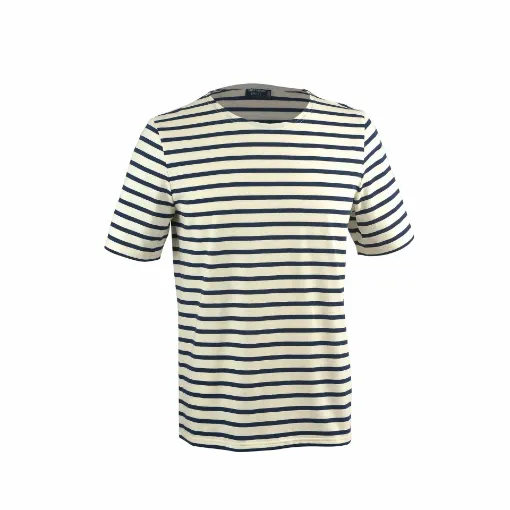 Picture of Saint James Levant Moderne Breton T-shirt - Ecru/Marine - XS - Saint James