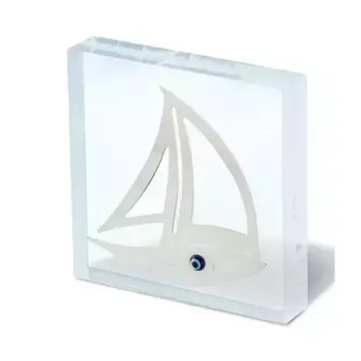 Picture of Plexiglass with sailing ship - Nauticalgifts