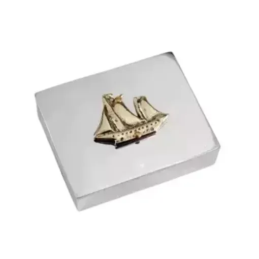 Picture of Metal box_boat with sails - Nauticalgifts