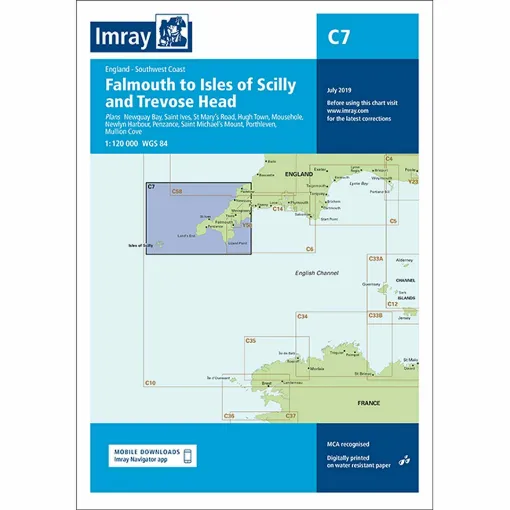 Picture of Imray Chart C7 Falmouth to Isles of Scilly and Trevose Head