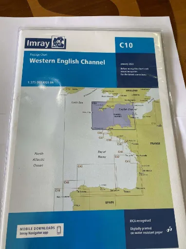 Picture of Imray Chart C10 Western English Channel Passage Chart Scale 1:375 000