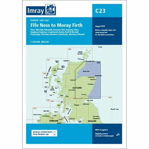 Picture of Imray Chart C23 Fife Ness to Moray Firth Scale 1:250 000 WGS84