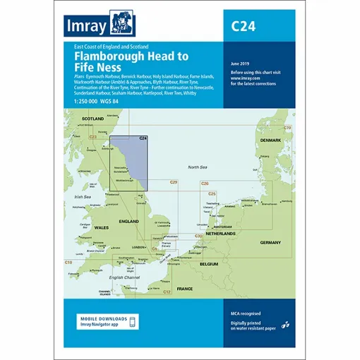 Picture of Imray Chart C24 Flamborough Head to Fife Ness