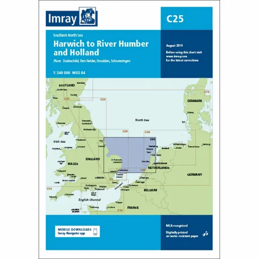 Picture of Imray Chart C25 Harwich to River Humber and Holland