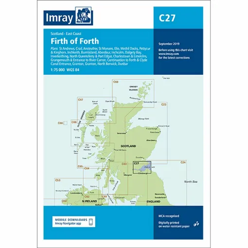 Picture of Imray Chart C27 Firth of Forth Scale 1:75 000 WGS84