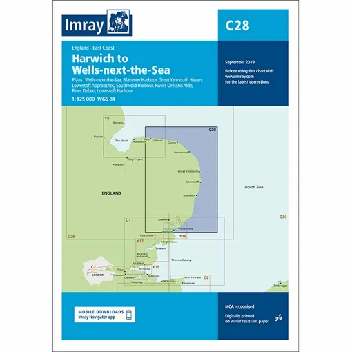 Picture of Imray Chart C28 Harwich to Wells-next-the-Sea