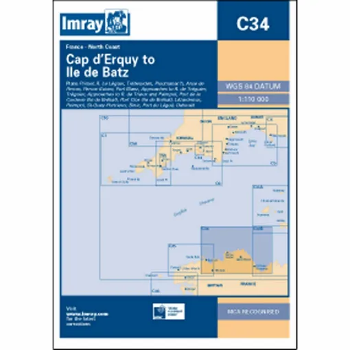 Picture of Imray Chart C34 Cap d'Erquy to Ile de Batz