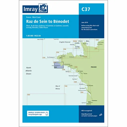 Picture of Imray Chart C37 Raz de Sein to Benodet