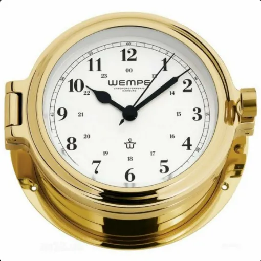 Picture of Wempe Cup Clock Brass Arabic 140 mm