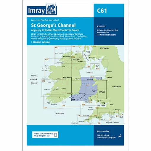 Picture of Imray Chart C61 St George's Channel Scale 1:280 000 WGS84