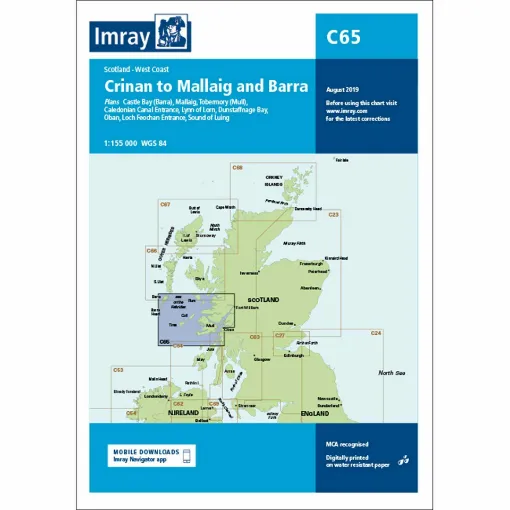 Picture of Imray Chart C65 Crinan to Mallaig and Barra