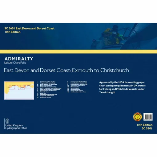 Picture of Admiralty Small Craft Folio SC5601 East Devon and Dorset Coast, Exmouth to Christchurch
