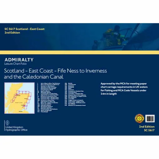 Picture of Admiralty Small Craft Folio SC5617 Scotland - East Coast - Fife Ness to Inverness and the Caledonian Canal