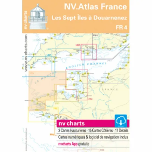 Picture of NV Atlas Chart: FR4 Sept Iles to Douarnenez