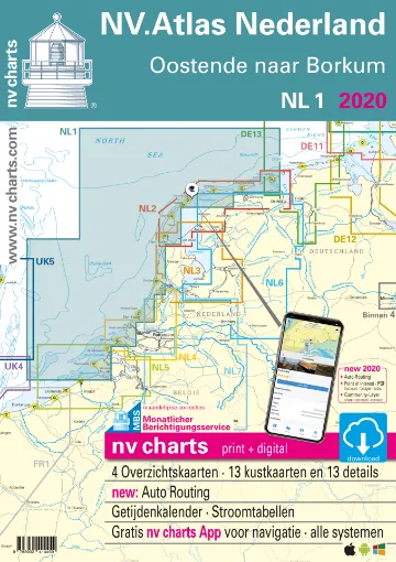 Picture of NV Atlas Chart: NL1 Borkum to Ostend