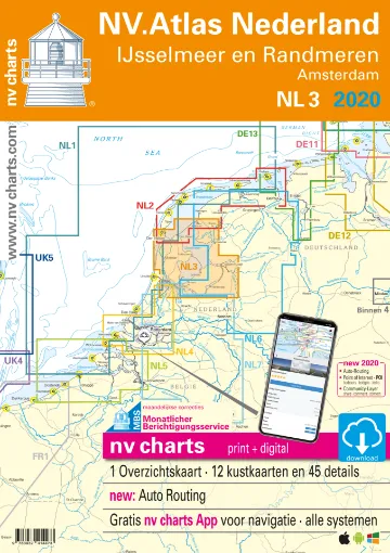 Picture of NV Atlas Chart: NL3 Ijsselmeer en Randmeren