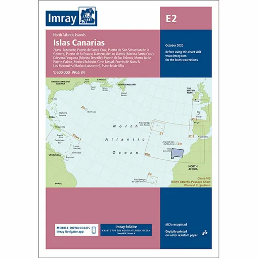 Picture of Imray Chart E2 Canary Isles Scale 1:600 000 WGS84