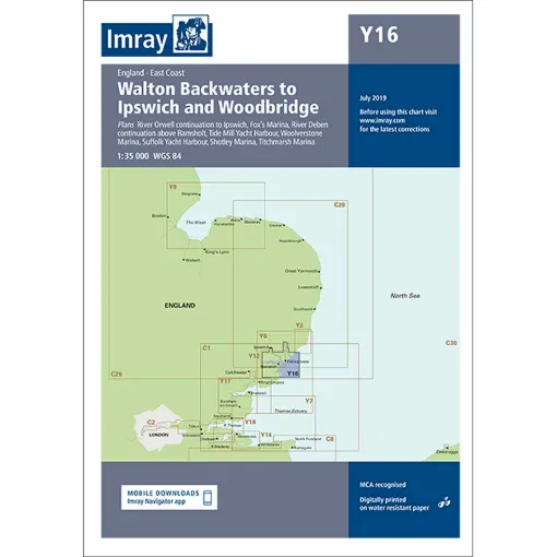 Picture of Imray Y16 Walton Backwaters to Ipswich Scale 1: 35 000 WGS84