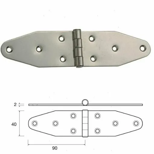 Picture of Large Steel Double Wing Hinge