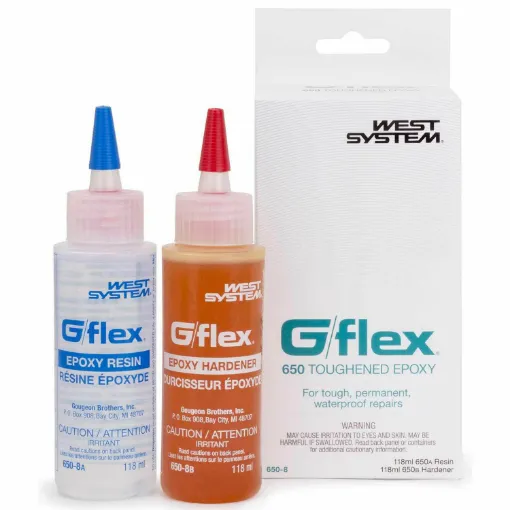 Picture of G/Flex 650 epoxy adhesive - 236ml - Versatile liquid epoxy for permanent waterproof bonding - West System