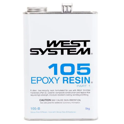 Picture of Epoxy resin base 105B - 5kg - Multi-purpose epoxy - Excellent adhesive - Fills holes and recesses - West System