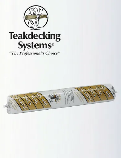 Picture of SIS 440 Caulking sausage - black - 592ml - Teakdecking Systems