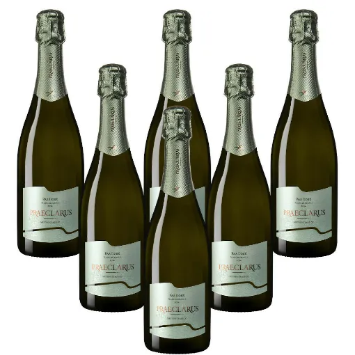 Picture of Italian Sparkling Wines Praeclarus Pas Dosè Blanc De Blancs Aa Doc San Paolo  - 750ml x 6