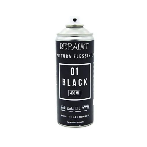 Picture of Acrylic Flexible Paint - 400ml Spray Can - Black 01 - Repaint