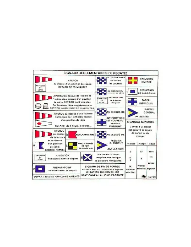 Picture of SIGNAL CODE REGL.REGATE