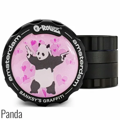 Picture of Grinder 4 Parts G-Rollz Banksy Graffiti Panda - G-rollz