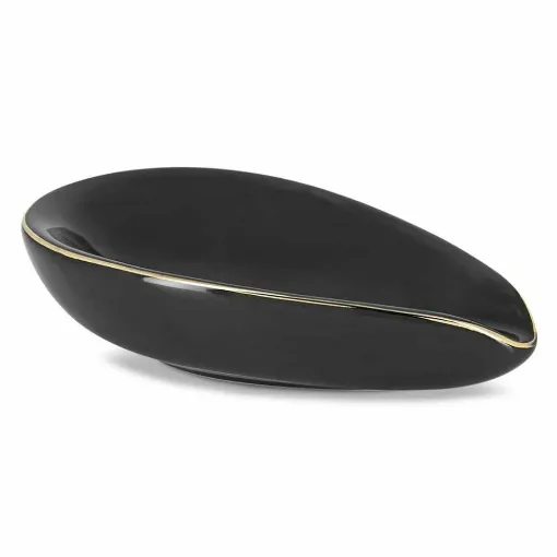 Picture of Chacom Ashtray In Black And Gold Ceramic - Chacom