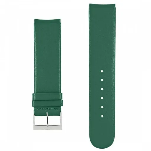 Picture of Akteo Flat Leather Watch Strap Silver Buckle 20 Primitive Green - Akteo