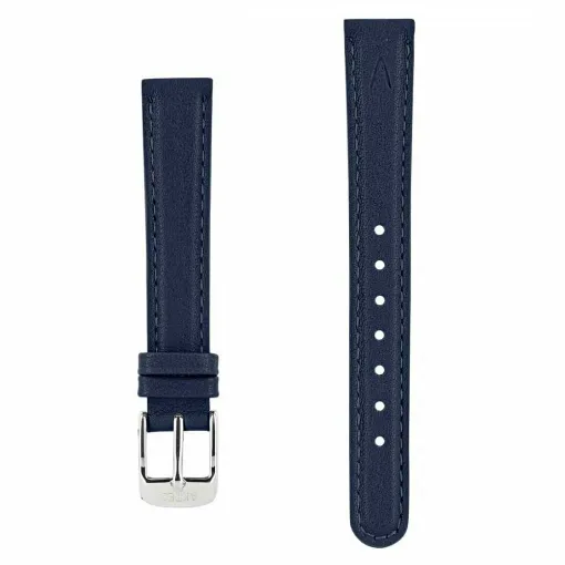 Picture of Leather Watch Strap Couture Akteo Silver Buckle 14 Dark Blue - Akteo