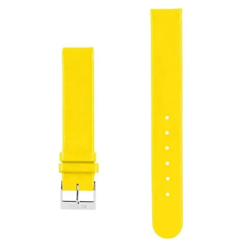 Picture of Akteo Flat Leather Watch Strap 16 Yellow - Akteo