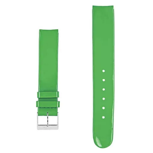 Picture of Akteo Flat Leather Watch Strap 16 Green Varnish - Akteo