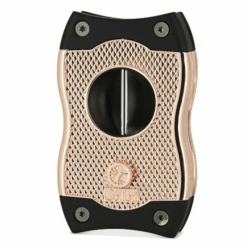 Picture of Colibri 2-Cut Cigar Cutter Sv-Cut Rose Gold And Black - Colibri