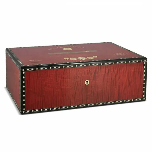 Picture of Red Medal Cigar Humidor 120 Cigars Elie Bleu