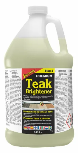 Picture of Premium Teak Brightener - Step 2 - Enhances Wood Grain and Natural Color - 3.78L - Star Brite