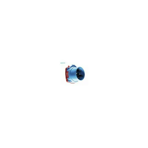 Picture of Male connector DSN6 63A 250V 1P+N+T poly blue size 3 - Marechal