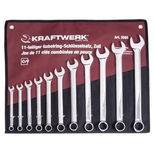 Picture of Set of 11 mirror-polished combination spanners - Kraftwerk