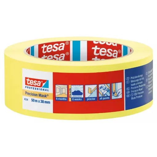 Picture of Yellow masking paper 50x50mm - Tesa