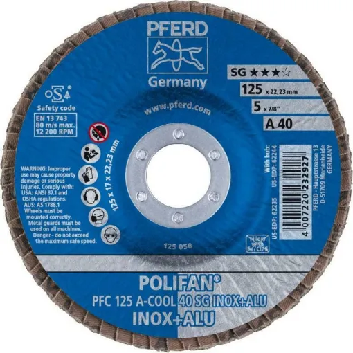 Picture of A-COOL 125mm flap disc, diameter 127, P60 - Pferd