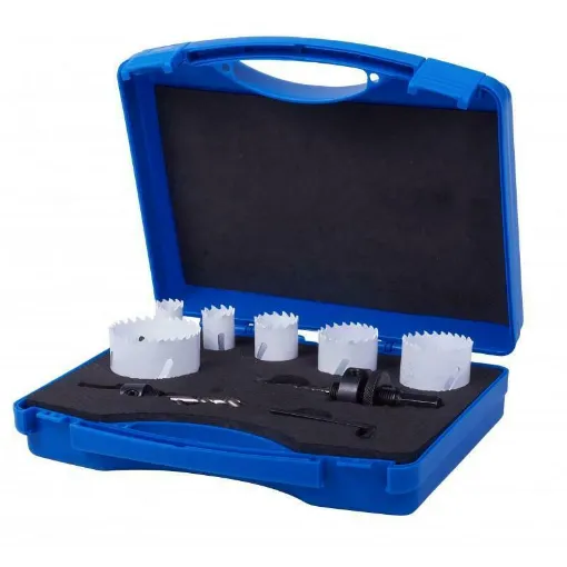 Picture of 8-piece plumber's trepan saw set - Keni