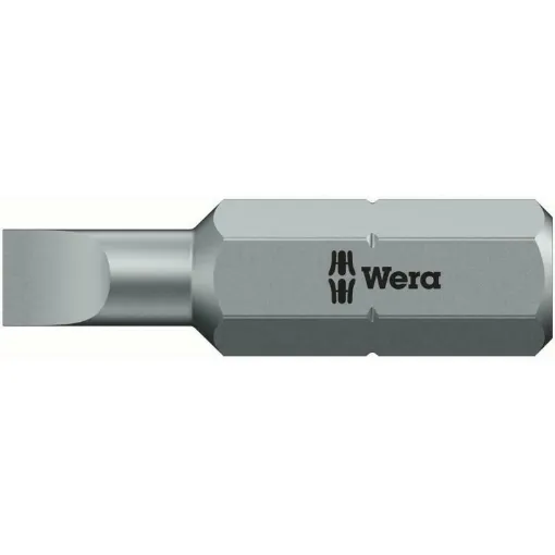 Picture of 1/4' slotted bit Lg25mm 4 - Wera