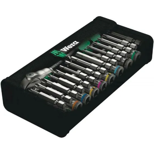 Picture of ZykloPspeed 1/4' ratchet set 28 pieces - Wera