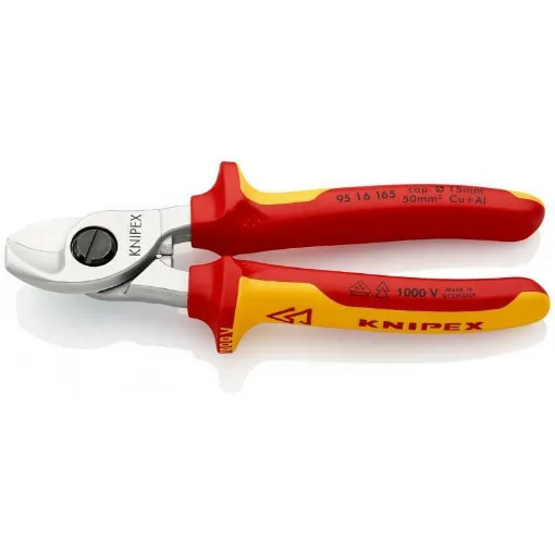 Picture of 1000V insulated cable cutter 165mm diam 15mm - Knipex